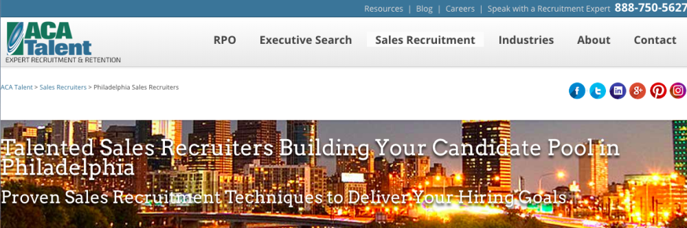 ACA Talent Expert Recruitment Retention website