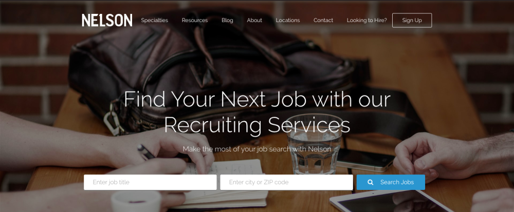 Nelson website Find your next job with our recruiting services