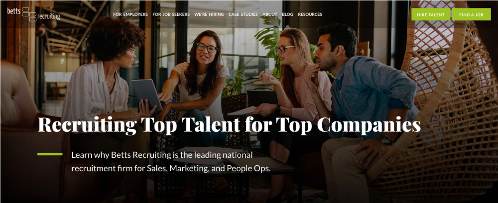 Betts Recruiting website Recruiting top talent for top companies