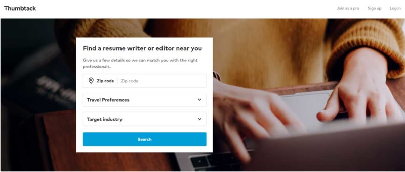 Best Resume Writers: Thumbtack.