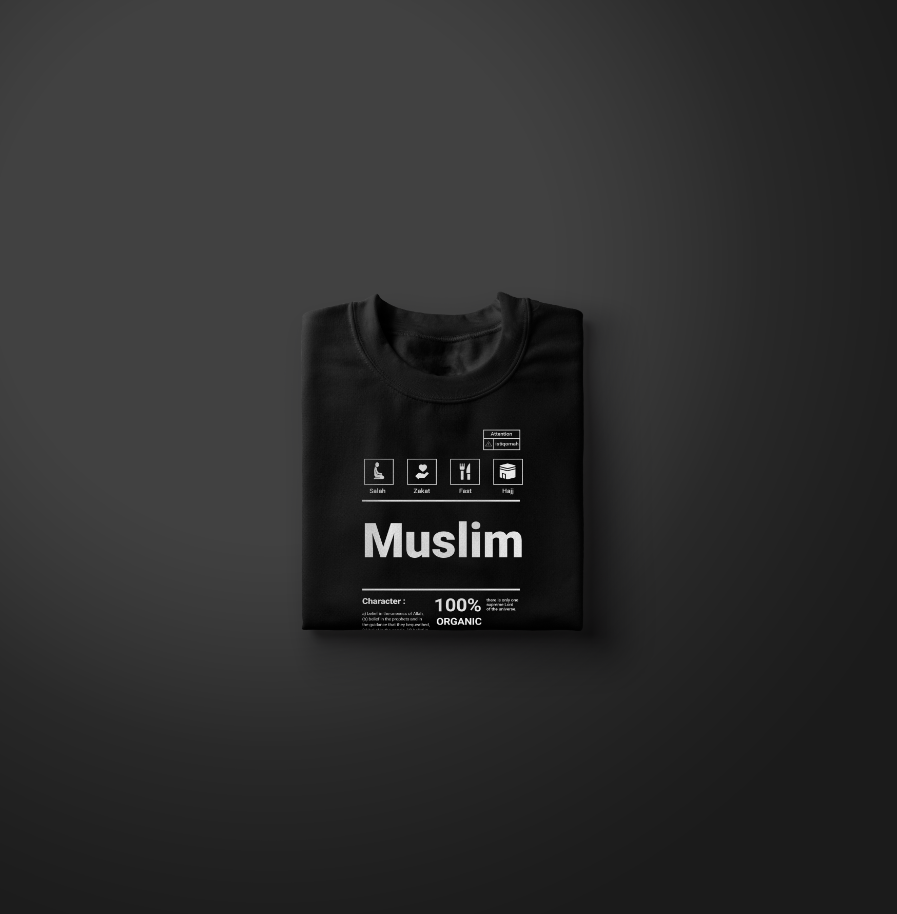 folded islam tshirt muslim series