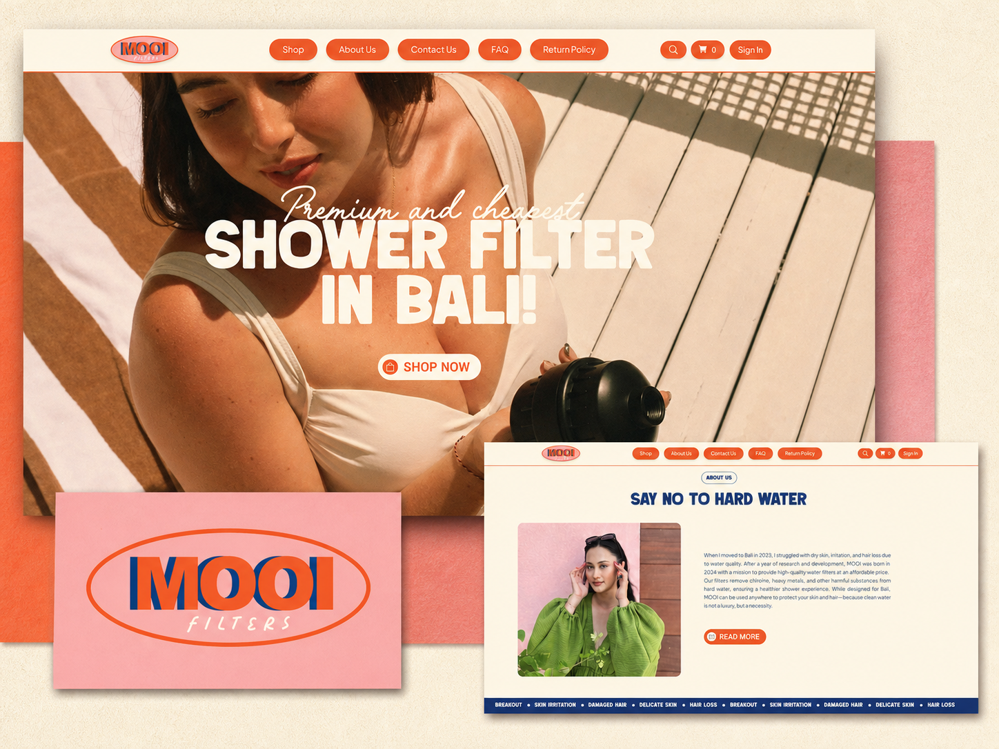 Mooi Filters website case study preview