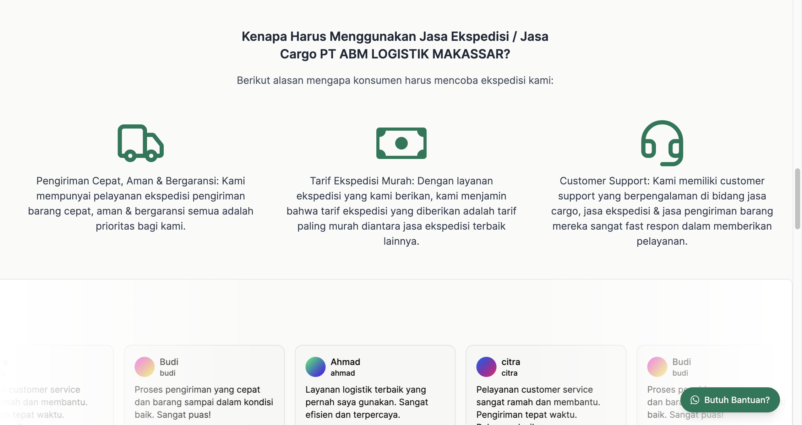 ABM Logistik Makassar service