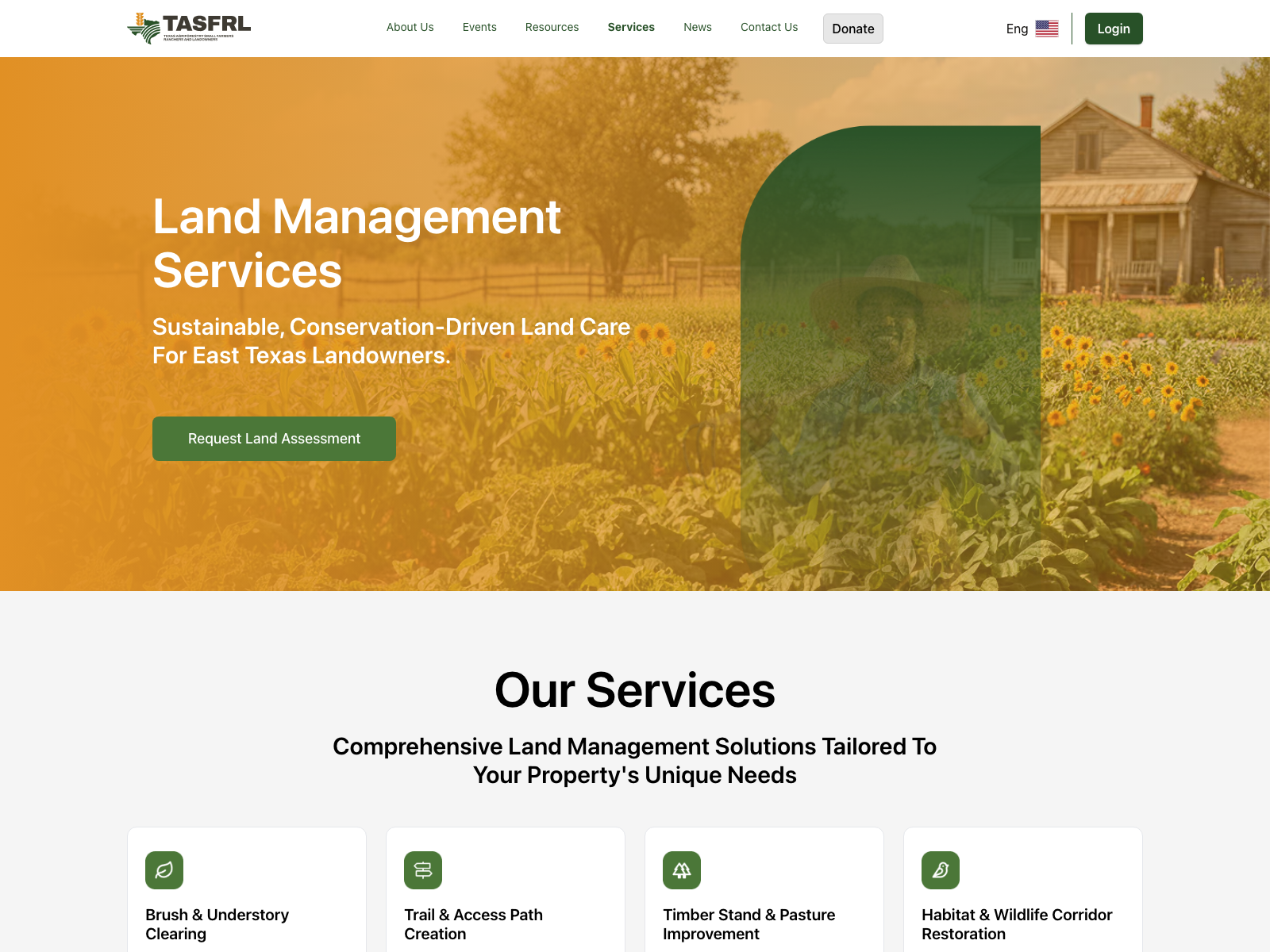TASFRL land-management service system