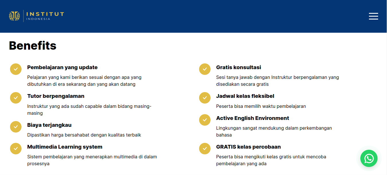 institut indonesia homepage