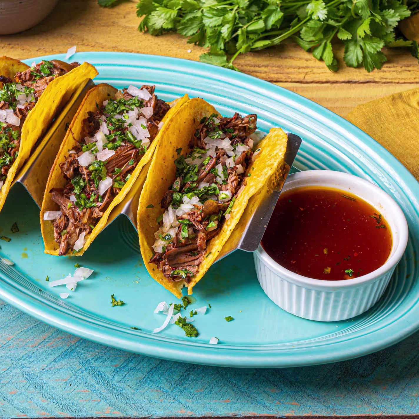 Beef birria tacos