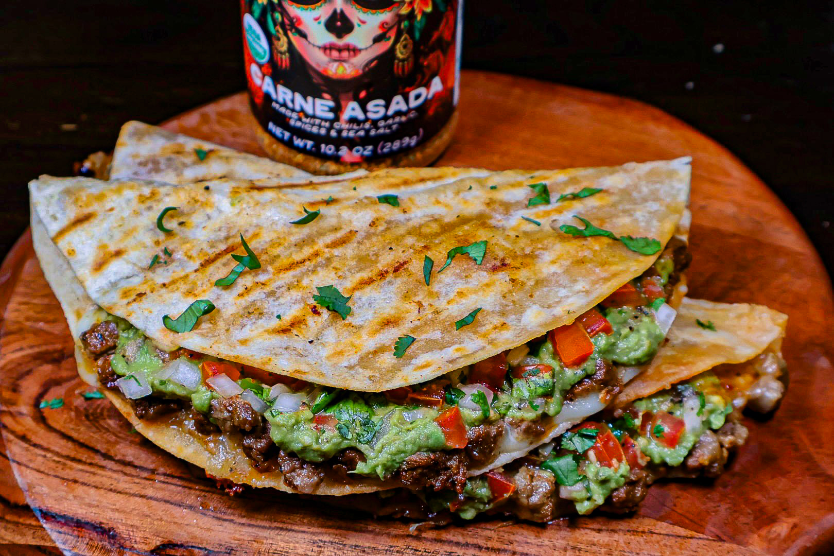 Quesadillas de bistec (steak quesadillas)