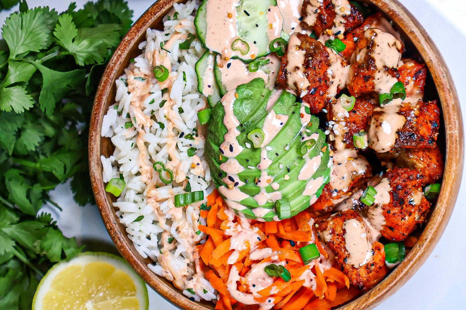 Tex-mex salmon bowl