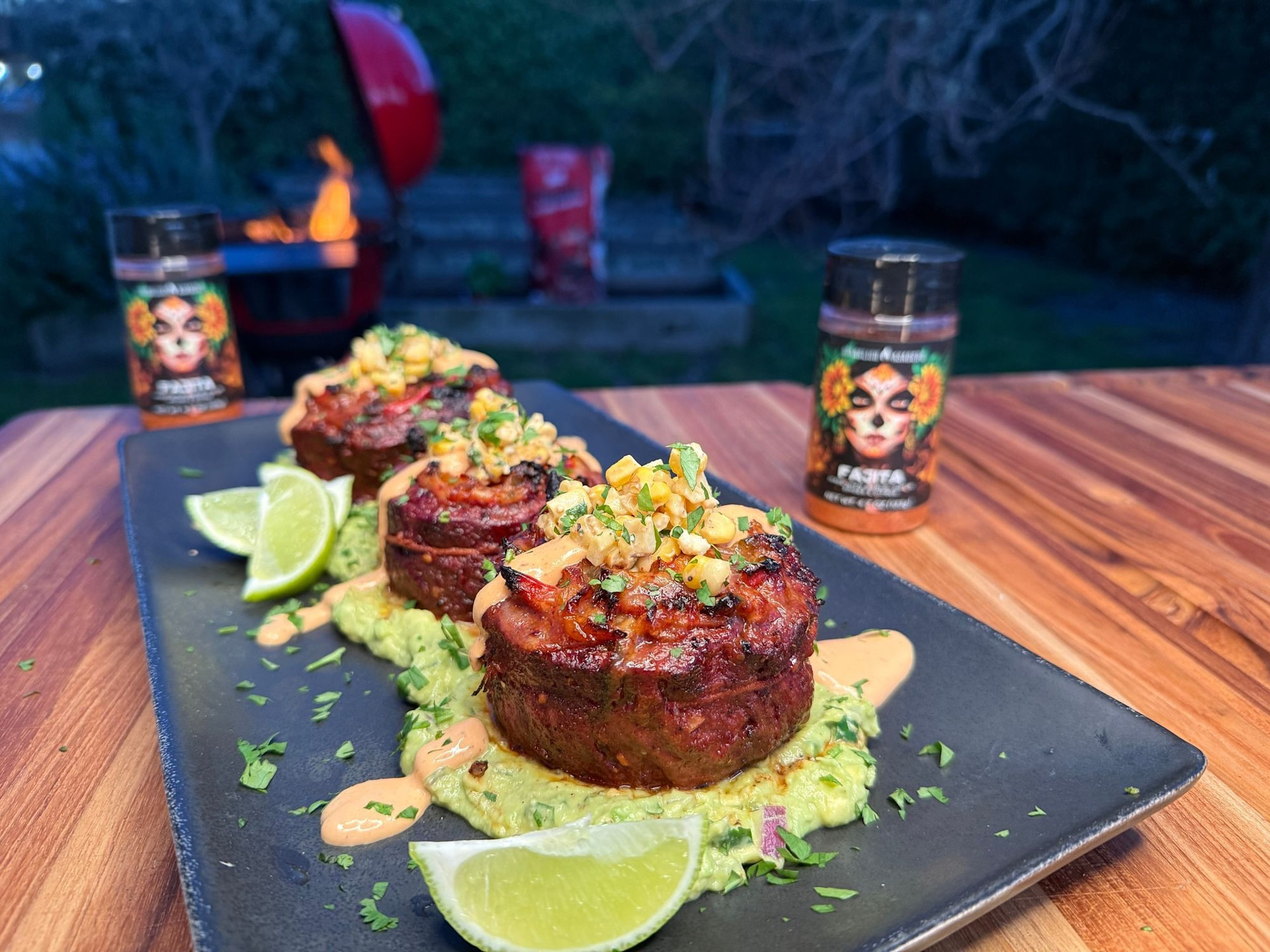 Fajita skirt steak pinwheels