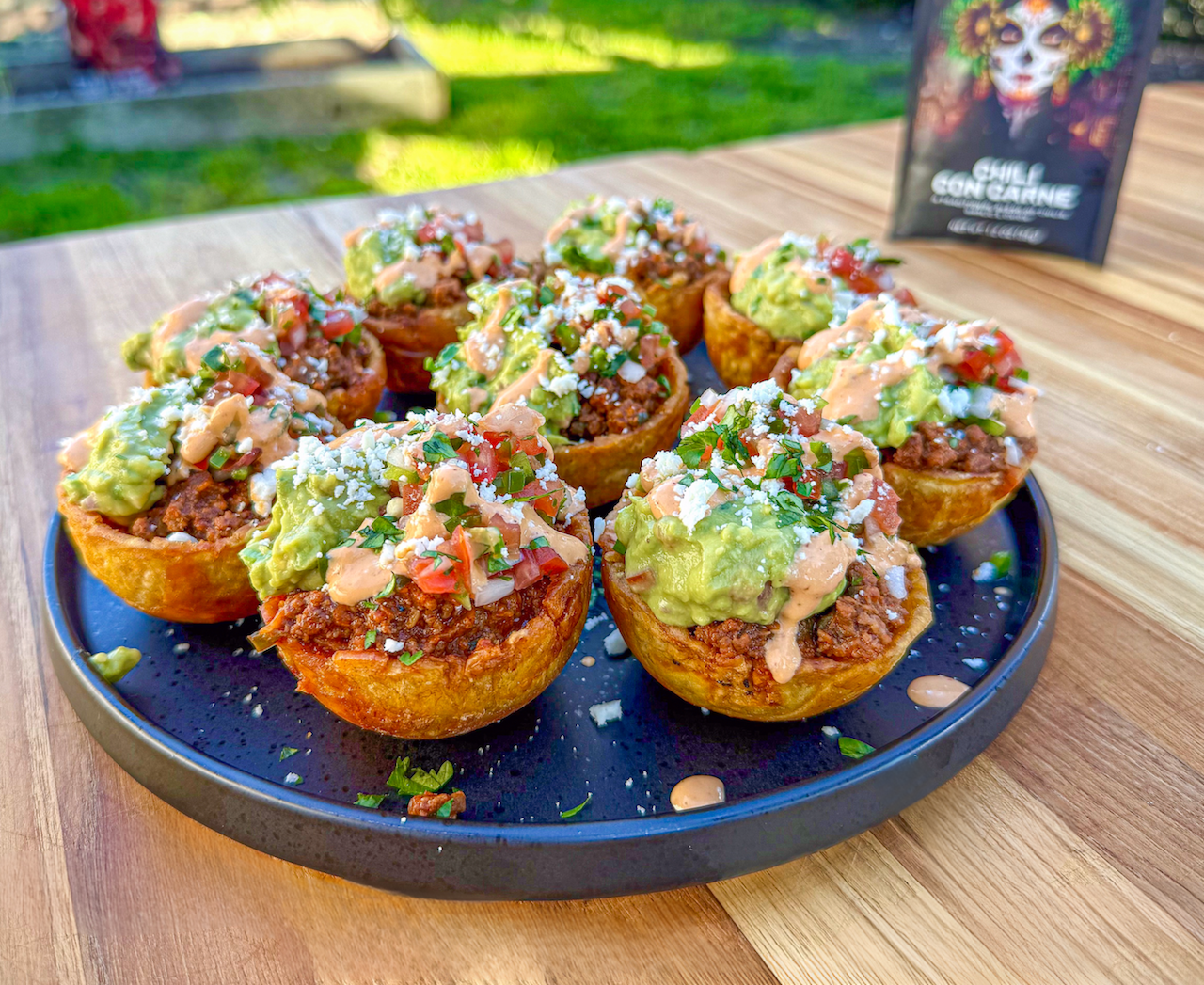 Ground brisket plantain cups