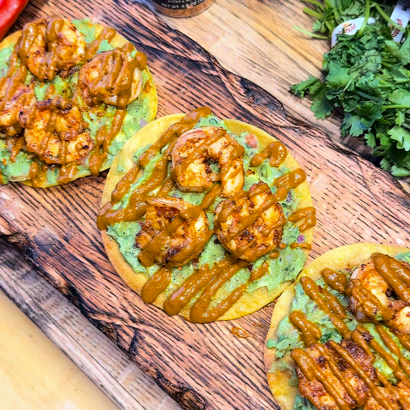Shrimp tostada recipe