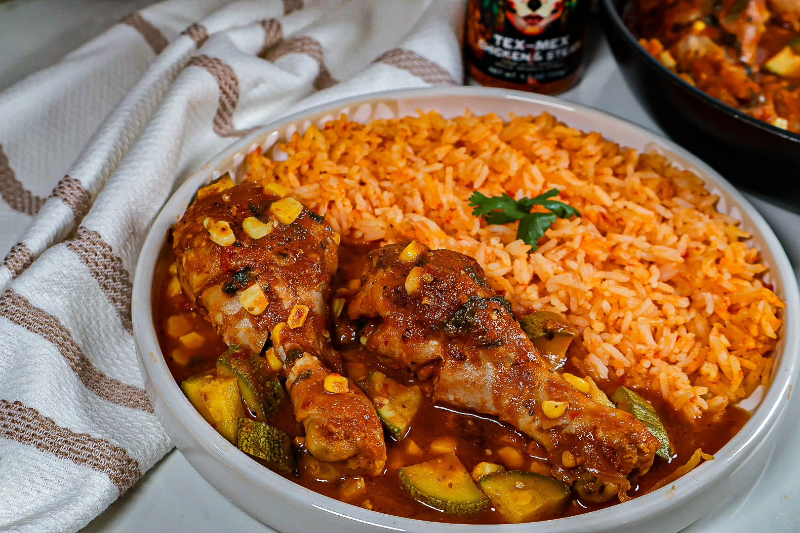 Mexican-style chicken with zucchini