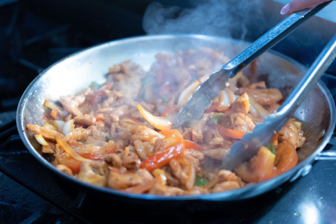 Chicken fajitas