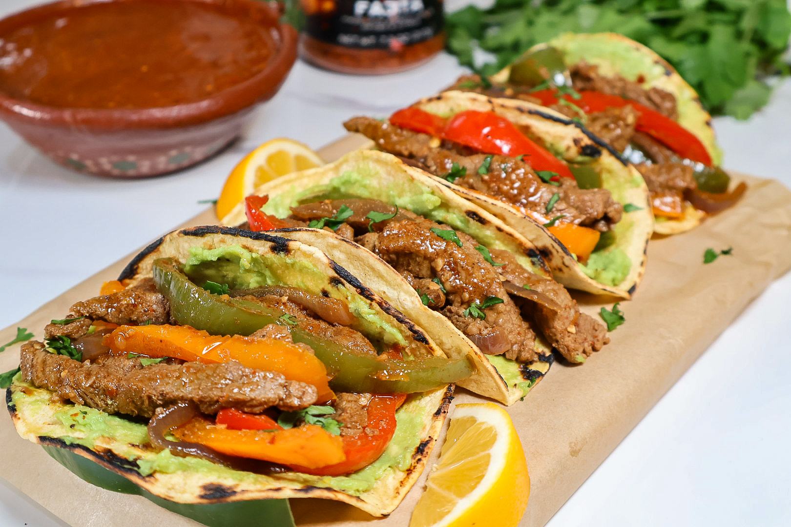 Beef fajitas