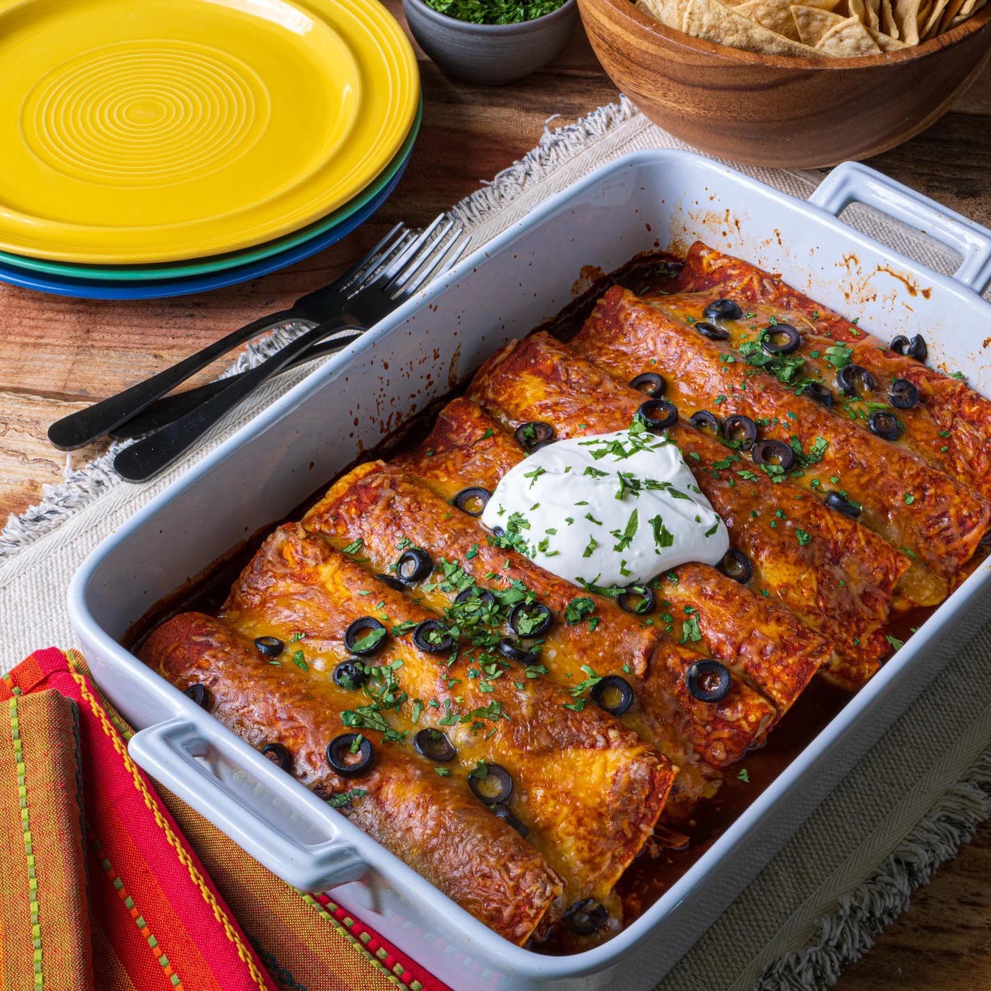Chicken enchiladas
