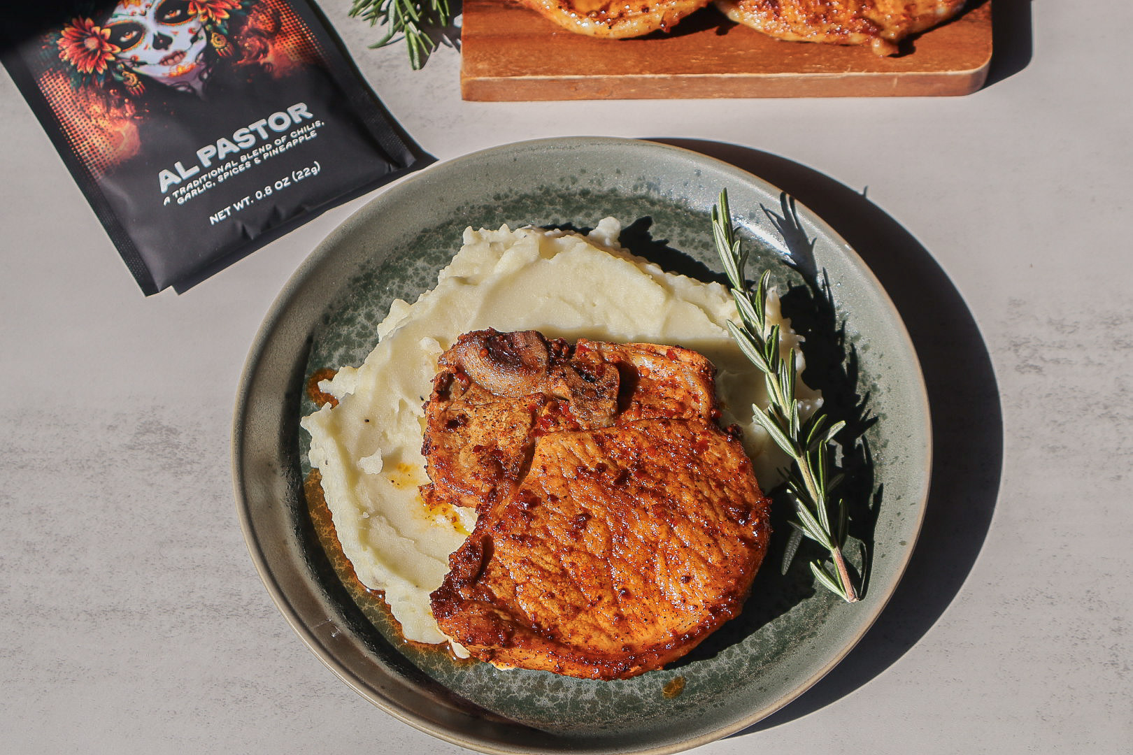 Al pastor pork chops