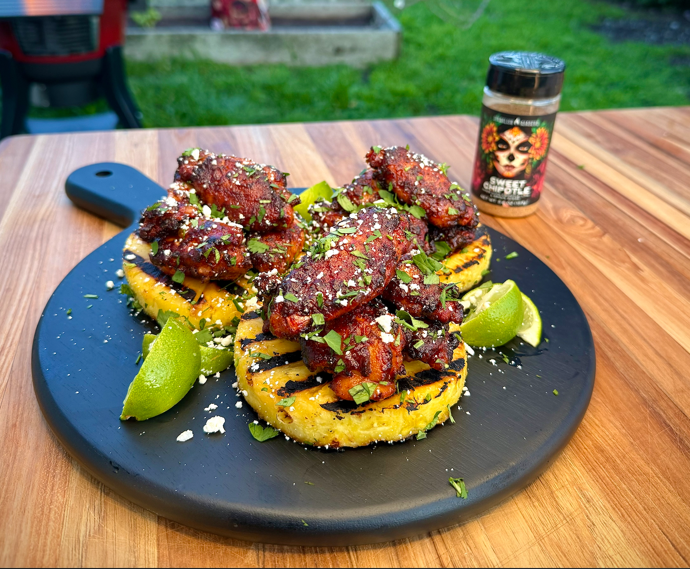 Sweet chipotle pineapple wings