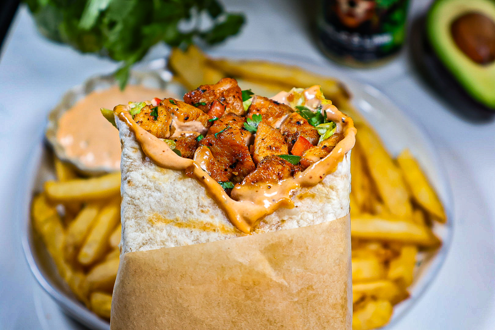 Chicken burrito
