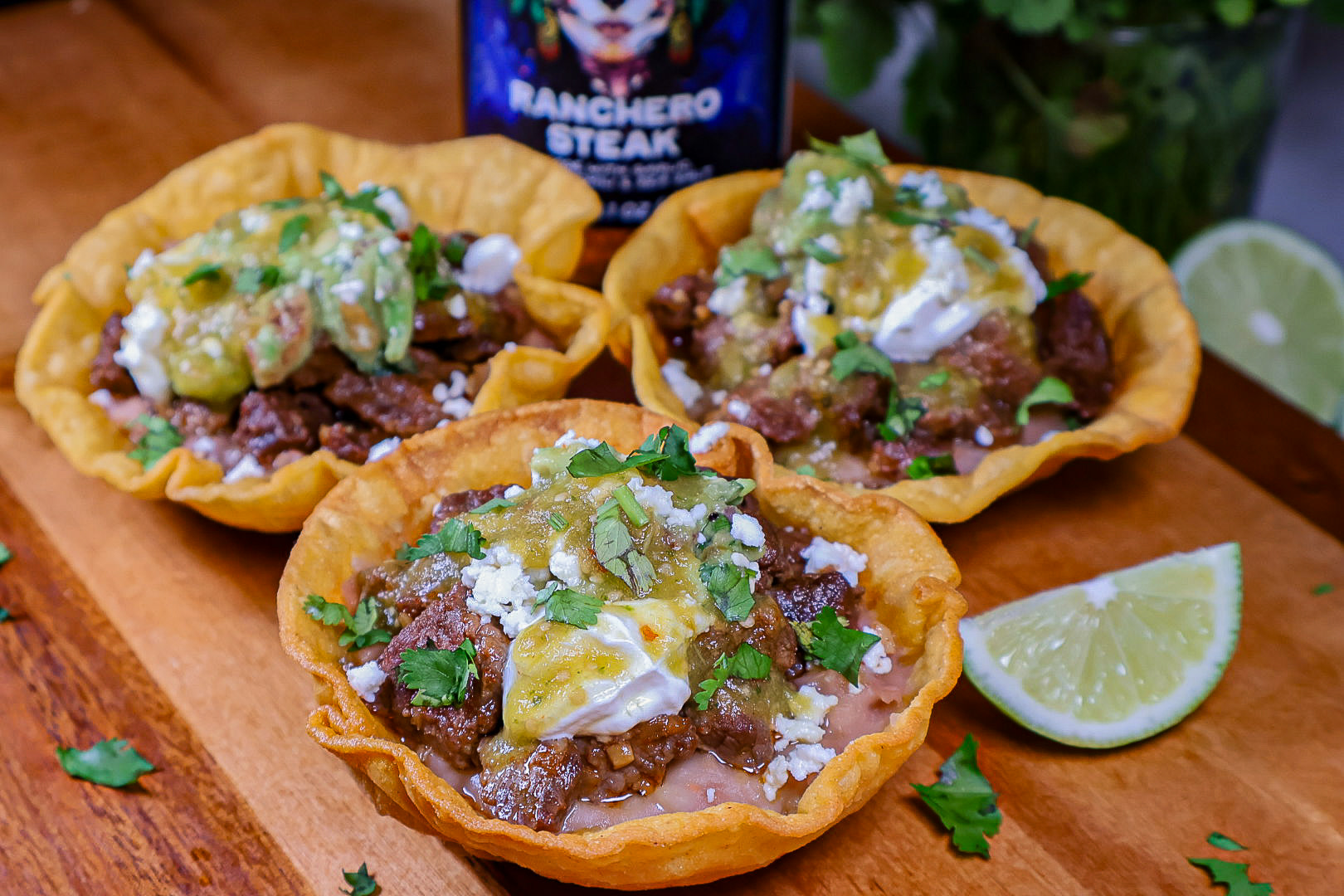 Cazuelitas de bistec (small steak casseroles)