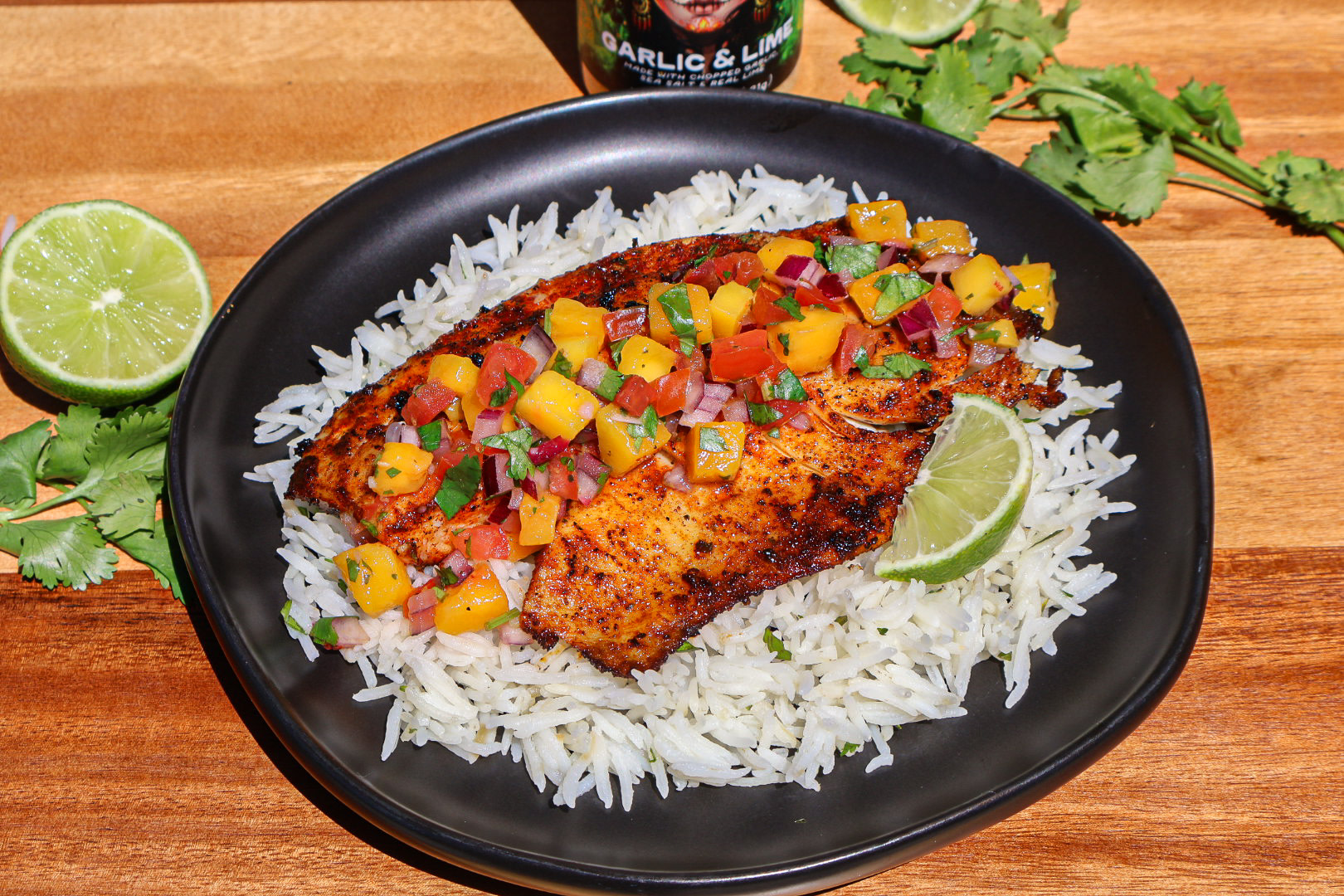 Mango salsa tilapia
