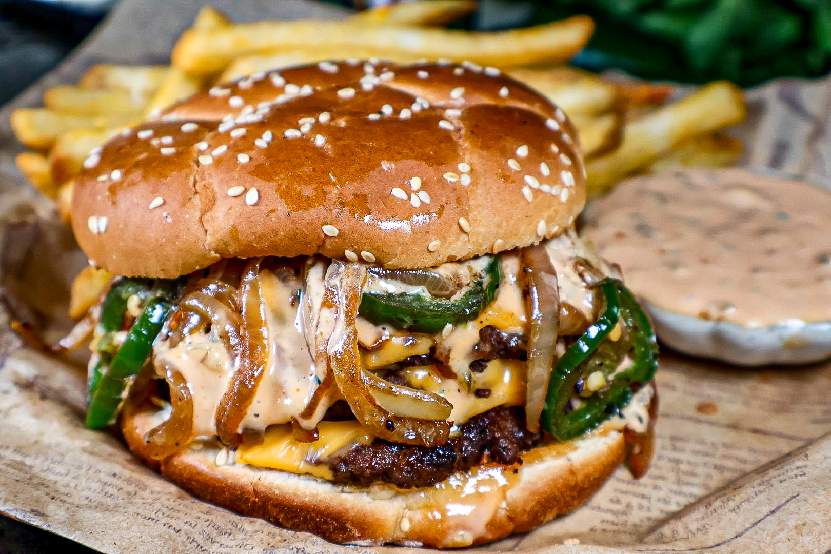 Jalapeño smashburger