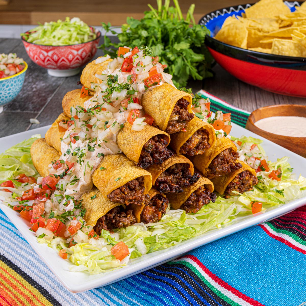 Carne asada taquitos