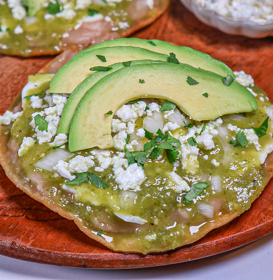 Chile verde huevos rancheros