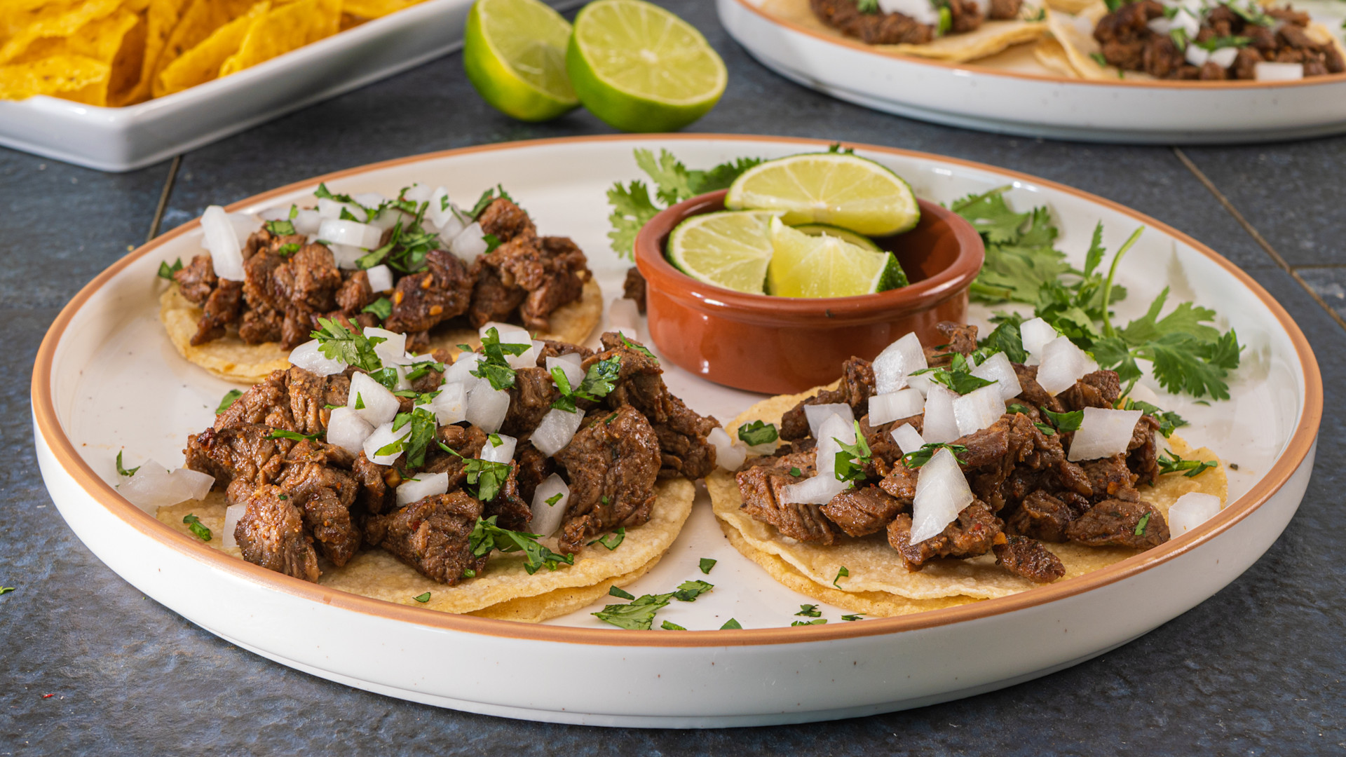 Carne asada street tacos