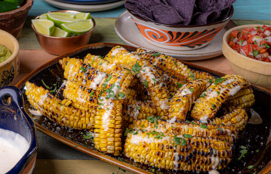 Grilled corn ribs