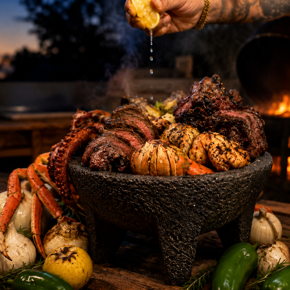 Molcajete de Mar Y Tierra recipe image