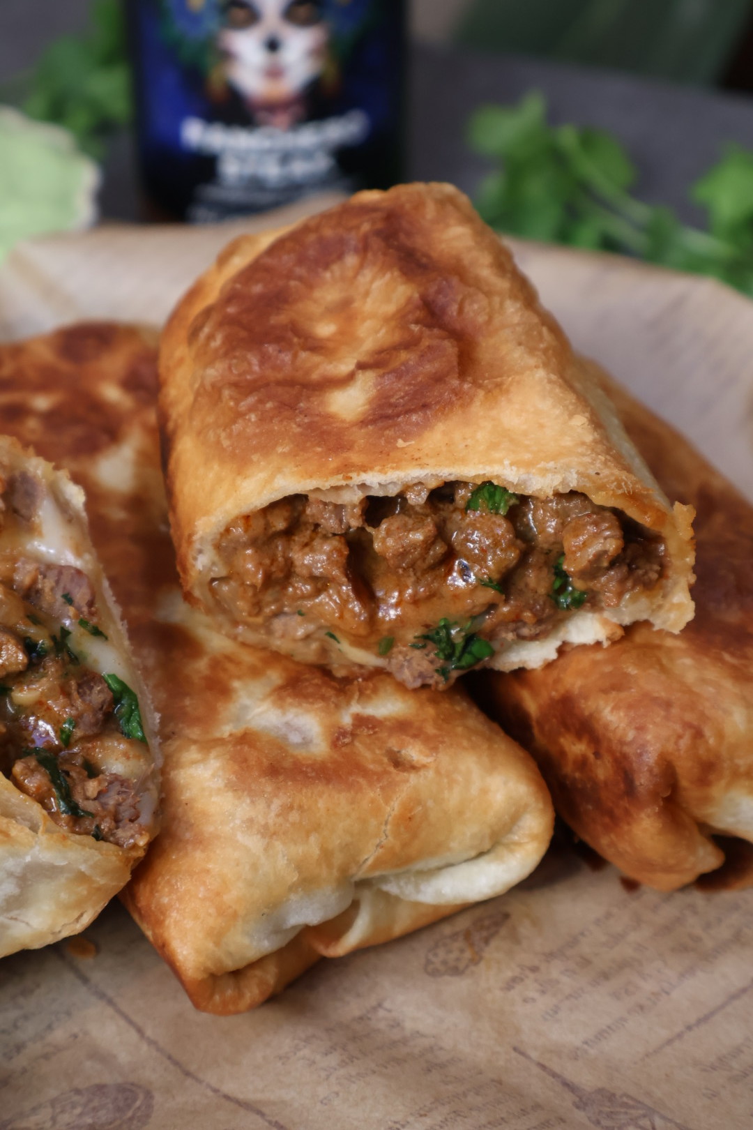 Beef Chimichangas