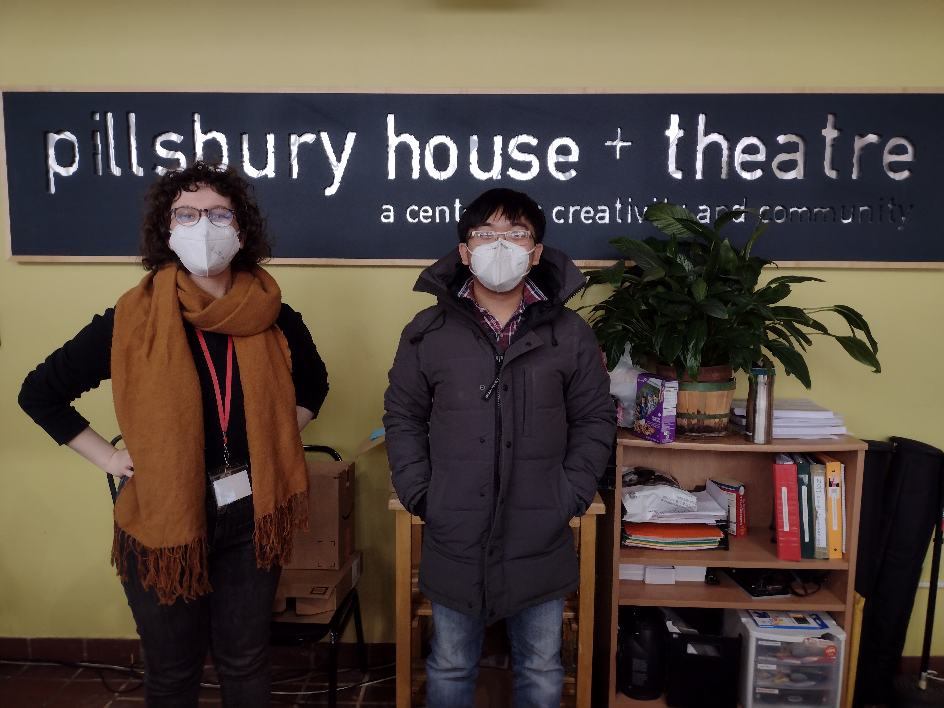 Aaron Tran standing inside of the Pillsbury House + Theatre