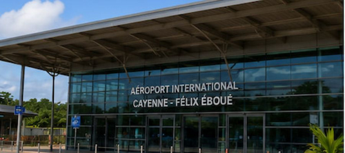 Félix Éboué International Airport, located in Matoury.