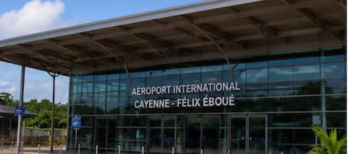 Félix Éboué International Airport, located in Matoury.