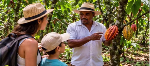 Recorrer la ruta del cacao con niños