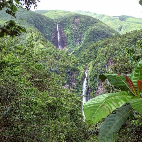 Deux premières chutes du Carbet Guadeloupe