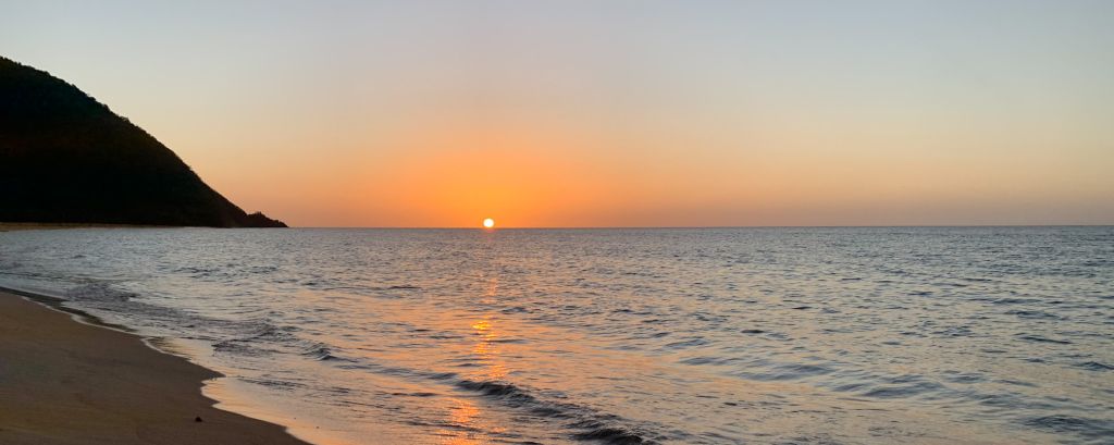 Coucher de soleil plage de Grande Anse - Guadeloupe