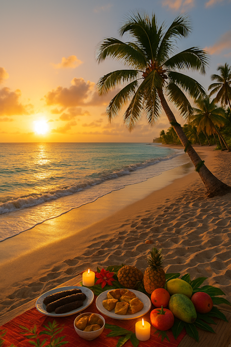 Coucher de soleil plage