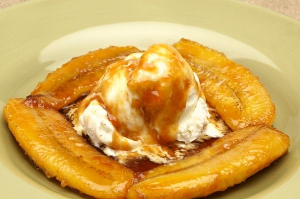 Banane flambée Guadeloupe