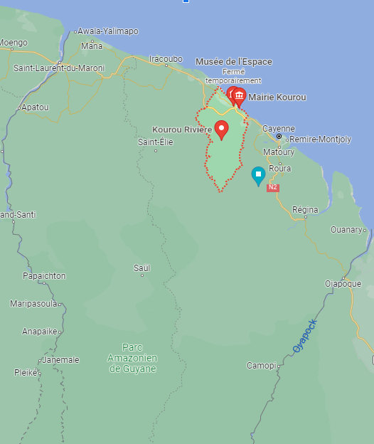 ville de Kourou en Guyane 
