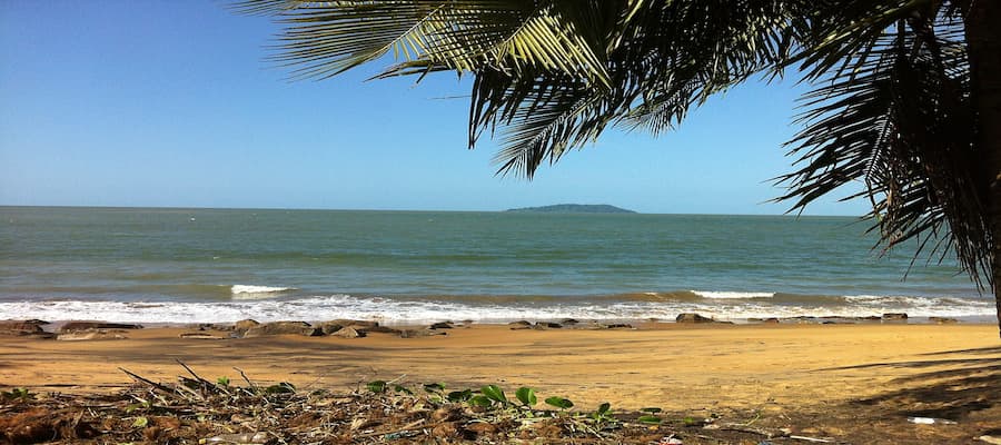 Les plages de Remire- Montjoly en guyane