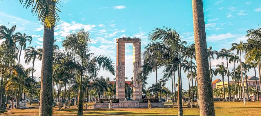 Place des Palmistes à Cayenne en Guyane