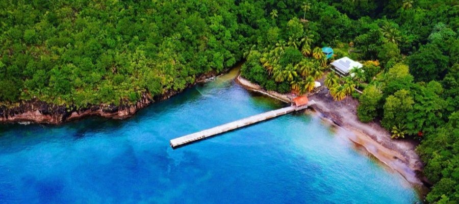Plage Anse Noire - vue drone