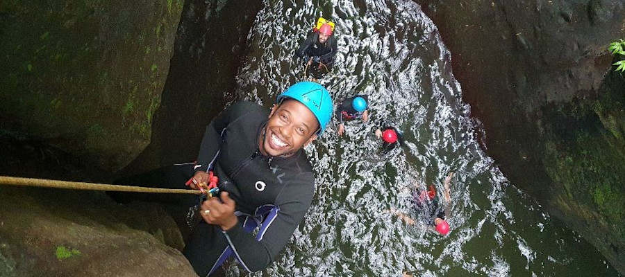 Canyoning Martinique - Descente en Rappel