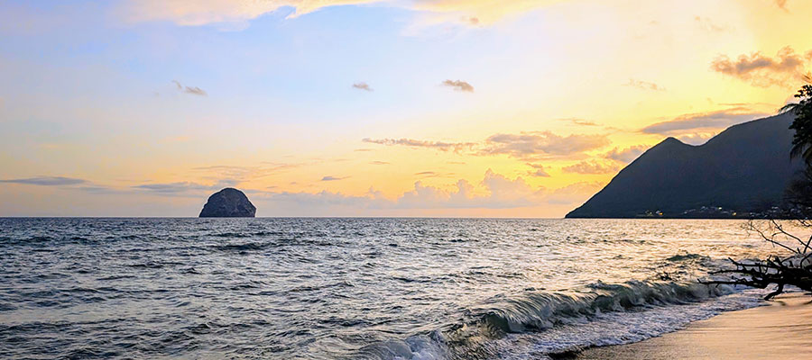rocher-du-diamant-coucher-de-soleil