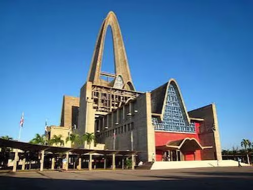 Near Punta Cana, find the modern virgin of altagracia basilic