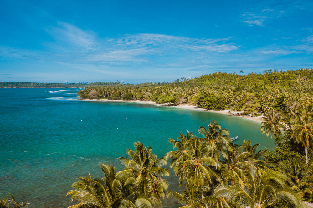 Arena blanca de las playas de república dominicana