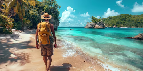 Breathtaking landscapes: an island with a tropical climate