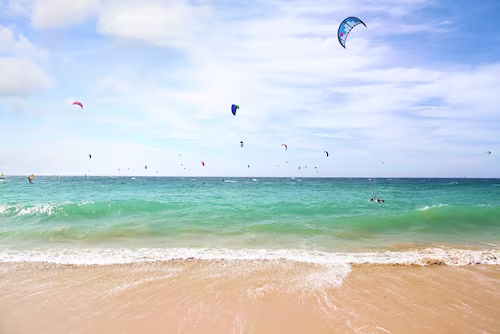 The famous nautical beaches of Cabarete