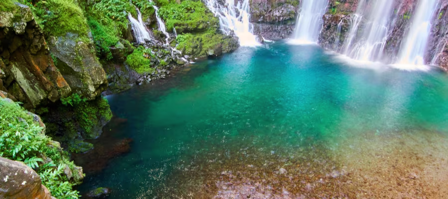Baignade dans les bassins et la Cascade Langevin